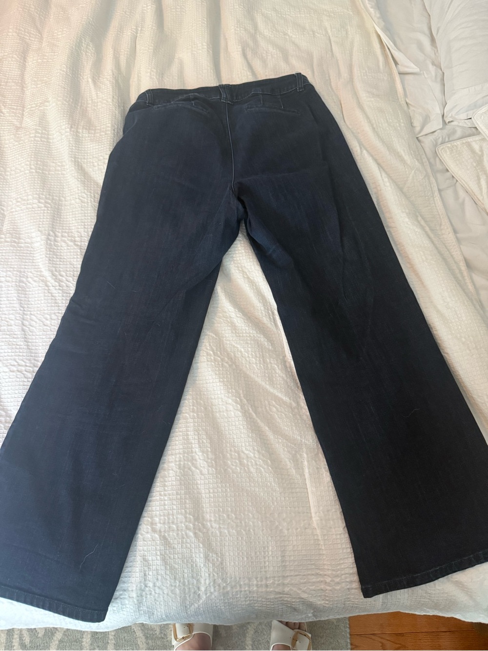 Lane Bryant Dark Blue High-Rise Wide Leg Jeans - Picture 4 of 4
